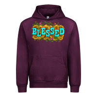 Mauve Wine western blessed Urban Hoodie - Zillion Design Studio
