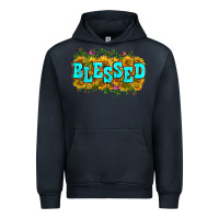 Navy western blessed Urban Hoodie - Zillion Design Studio