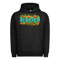 Pigment Black western blessed Urban Hoodie - Zillion Design Studio