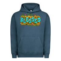 Pigment Midnight Navy western blessed Urban Hoodie - Zillion Design Studio