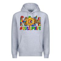 Heather Grey mom #autism life Premium Hoodie - Zillion Design Studio