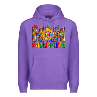 Purple mom #autism life Premium Hoodie - Zillion Design Studio