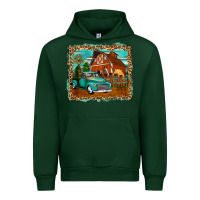 Forest Green rustic country barn Urban Hoodie - Zillion Design Studio