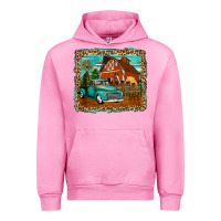 Fuchsia Pink rustic country barn Urban Hoodie - Zillion Design Studio