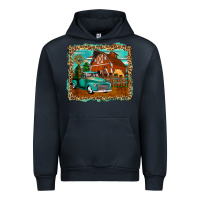 Navy rustic country barn Urban Hoodie - Zillion Design Studio