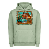 Pigment Oil Green rustic country barn Urban Hoodie - Zillion Design Studio