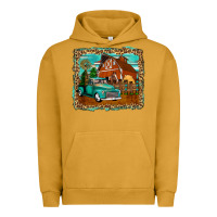 Pigment Peanut Butter rustic country barn Urban Hoodie - Zillion Design Studio