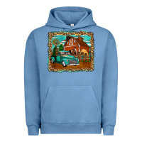 Pigment Pebble Blue rustic country barn Urban Hoodie - Zillion Design Studio