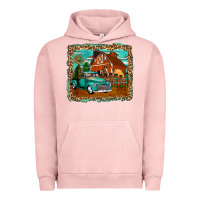 Pigment Salmon rustic country barn Urban Hoodie - Zillion Design Studio
