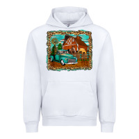 White rustic country barn Urban Hoodie - Zillion Design Studio