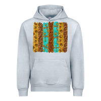 Heather Grey Western Brushstrokes Urban Hoodie - texasbilliewilder