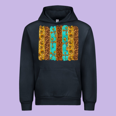 Western Brushstrokes Urban Hoodie Designed By Texasbilliewilder