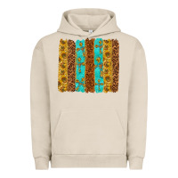 Pigment French Oak Western Brushstrokes Urban Hoodie - texasbilliewilder