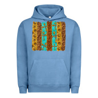 Pigment Pebble Blue Western Brushstrokes Urban Hoodie - texasbilliewilder