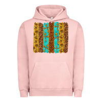 Pigment Salmon Western Brushstrokes Urban Hoodie - texasbilliewilder