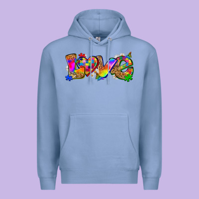 Love Autism Premium Hoodie Designed By Zillion Design Studio