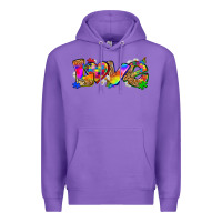 Purple love autism Premium Hoodie - Zillion Design Studio