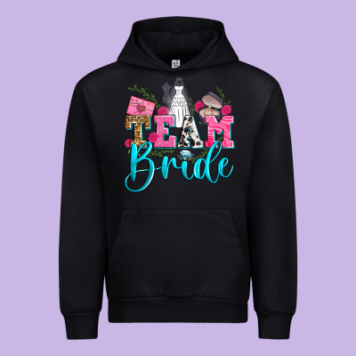Team Bride Urban Hoodie Designed By Zillion Design Studio