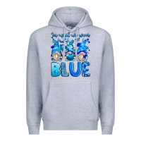 Heather Grey in april we wear blue autism gnomes Premium Hoodie - Zillion Design Studio