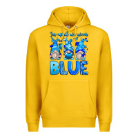 In April We Wear Blue Autism Gnomes Premium Hoodie | Teevron
