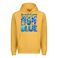Mustard in april we wear blue autism gnomes Premium Hoodie - Zillion Design Studio