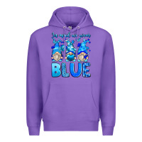 Purple in april we wear blue autism gnomes Premium Hoodie - Zillion Design Studio
