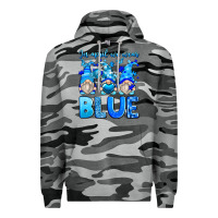 Slate Camo in april we wear blue autism gnomes Premium Hoodie - Zillion Design Studio