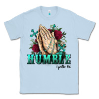 Dusty Blue Western Humble 1 Pete 5 6 Classic Tee - BundleAndBundleShop
