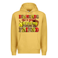 Antique Gold diamonds are a girl's best friend softball Premium Hoodie - Zillion Design Studio
