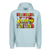 Blue Mist diamonds are a girl's best friend softball Premium Hoodie - Zillion Design Studio