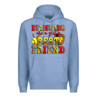 Colony Blue diamonds are a girl's best friend softball Premium Hoodie - Zillion Design Studio