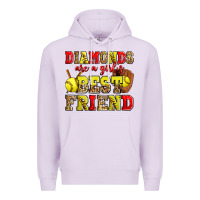 Lilac diamonds are a girl's best friend softball Premium Hoodie - Zillion Design Studio
