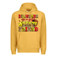 Mustard diamonds are a girl's best friend softball Premium Hoodie - Zillion Design Studio