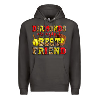Smoke diamonds are a girl's best friend softball Premium Hoodie - Zillion Design Studio
