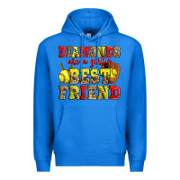 True Royal diamonds are a girl's best friend softball Premium Hoodie - Zillion Design Studio