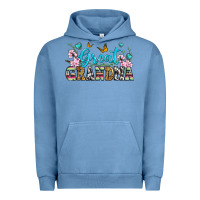 Pigment Pebble Blue great grandma Urban Hoodie - Zillion Design Studio