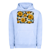 Pigment Grape Ice cowhide sunflower pattern Urban Hoodie - Zillion Design Studio