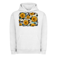 Pigment Lunar Rock cowhide sunflower pattern Urban Hoodie - Zillion Design Studio