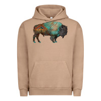 Pigment Burro aztec bison Urban Hoodie - RanaPortraitStore