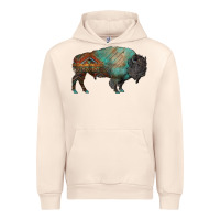 Sandshell aztec bison Urban Hoodie - RanaPortraitStore