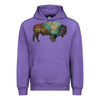 Tulip aztec bison Urban Hoodie - RanaPortraitStore