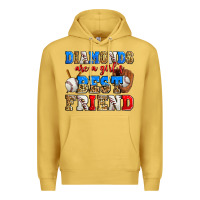 Antique Gold diamonds are a girl's best friend baseball Premium Hoodie - Zillion Design Studio