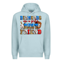 Blue Mist diamonds are a girl's best friend baseball Premium Hoodie - Zillion Design Studio