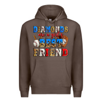Coffee diamonds are a girl's best friend baseball Premium Hoodie - Zillion Design Studio