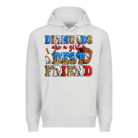 Dove Grey diamonds are a girl's best friend baseball Premium Hoodie - Zillion Design Studio