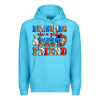Ocean Blue diamonds are a girl's best friend baseball Premium Hoodie - Zillion Design Studio