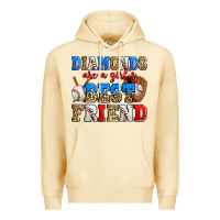 Pina Colada diamonds are a girl's best friend baseball Premium Hoodie - Zillion Design Studio