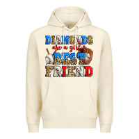 Sandshell diamonds are a girl's best friend baseball Premium Hoodie - Zillion Design Studio