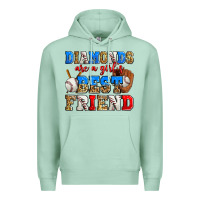 Seafoam diamonds are a girl's best friend baseball Premium Hoodie - Zillion Design Studio