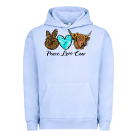 Pigment Grape Ice peace love cow Urban Hoodie - RanaPortraitStore